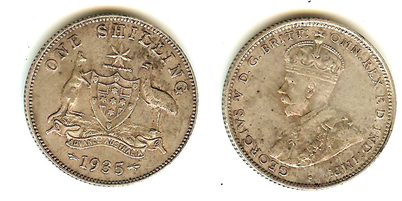 Australian Shilling 1935 EF